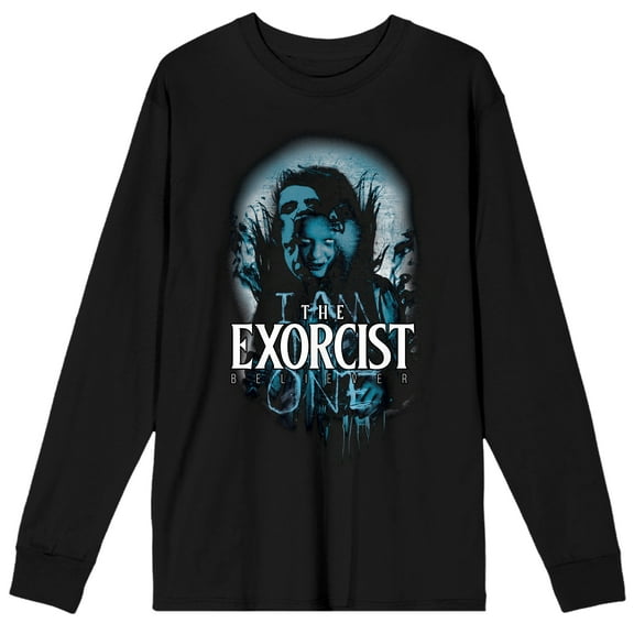 The Exorcist Believer I Am No One Crew Neck Long Sleeve Black Adult Tee
-Medium
