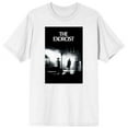 thumbnail image 1 of The Exorcist Black and White Movie Poster Women's White Graphic Tee-Medium, 1 of 1