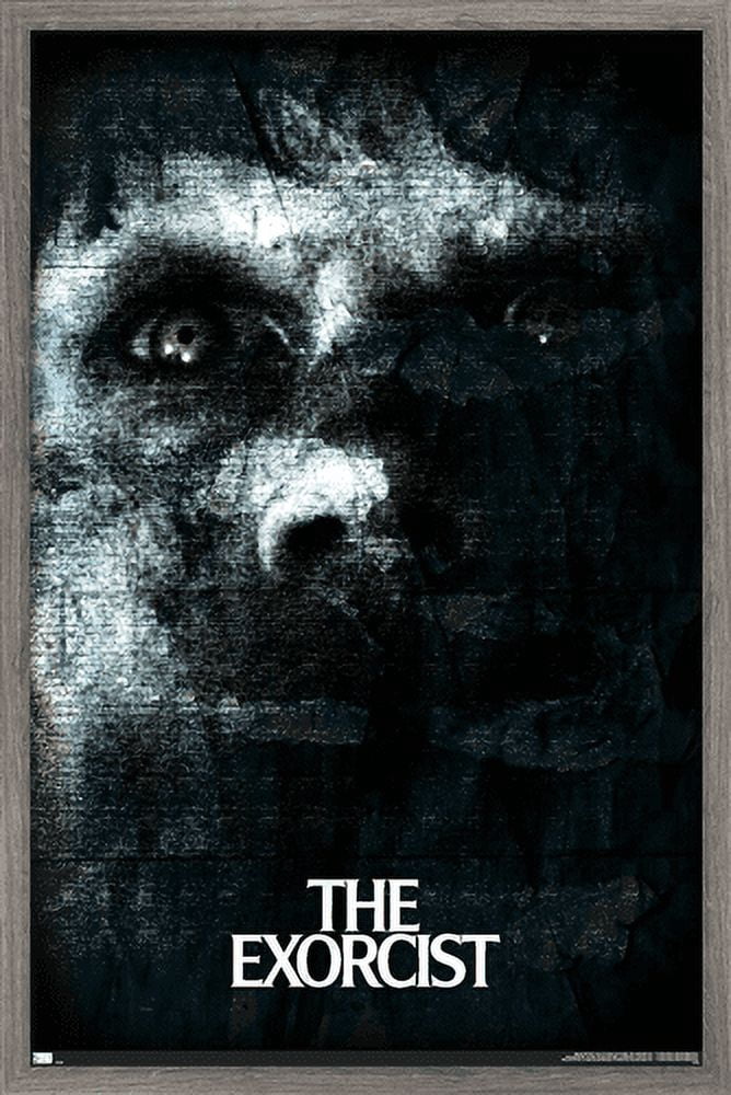 The Exorcist - Face Wall Poster, 22.375" x 34", Framed