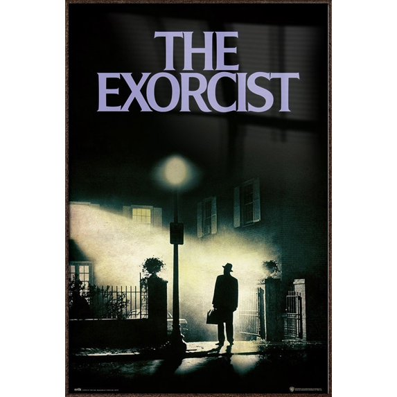 The Exorcist - Framed Movie Poster (Regular Style) (Size: 24" X 36") (Antique Copper / Gold Aluminum Frame)