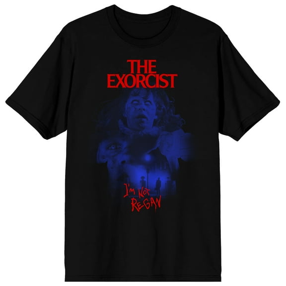 The Exorcist I'm Not Regan Crew Neck Short Sleeve Men's Black T-shirt-Small
