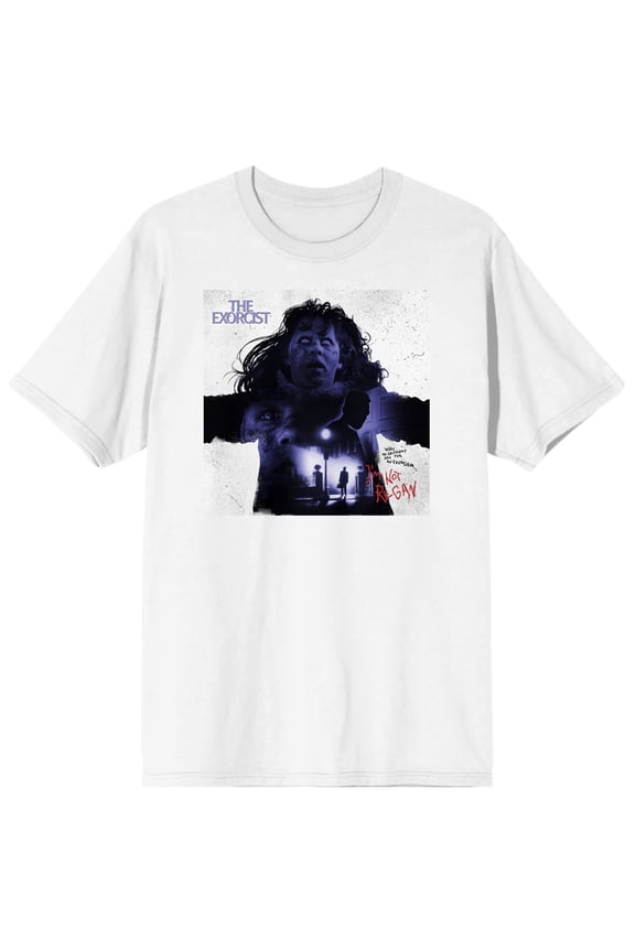The Exorcist I'm Not Regan Excellent Day For An Exorcism Men's White T-shirt-Medium