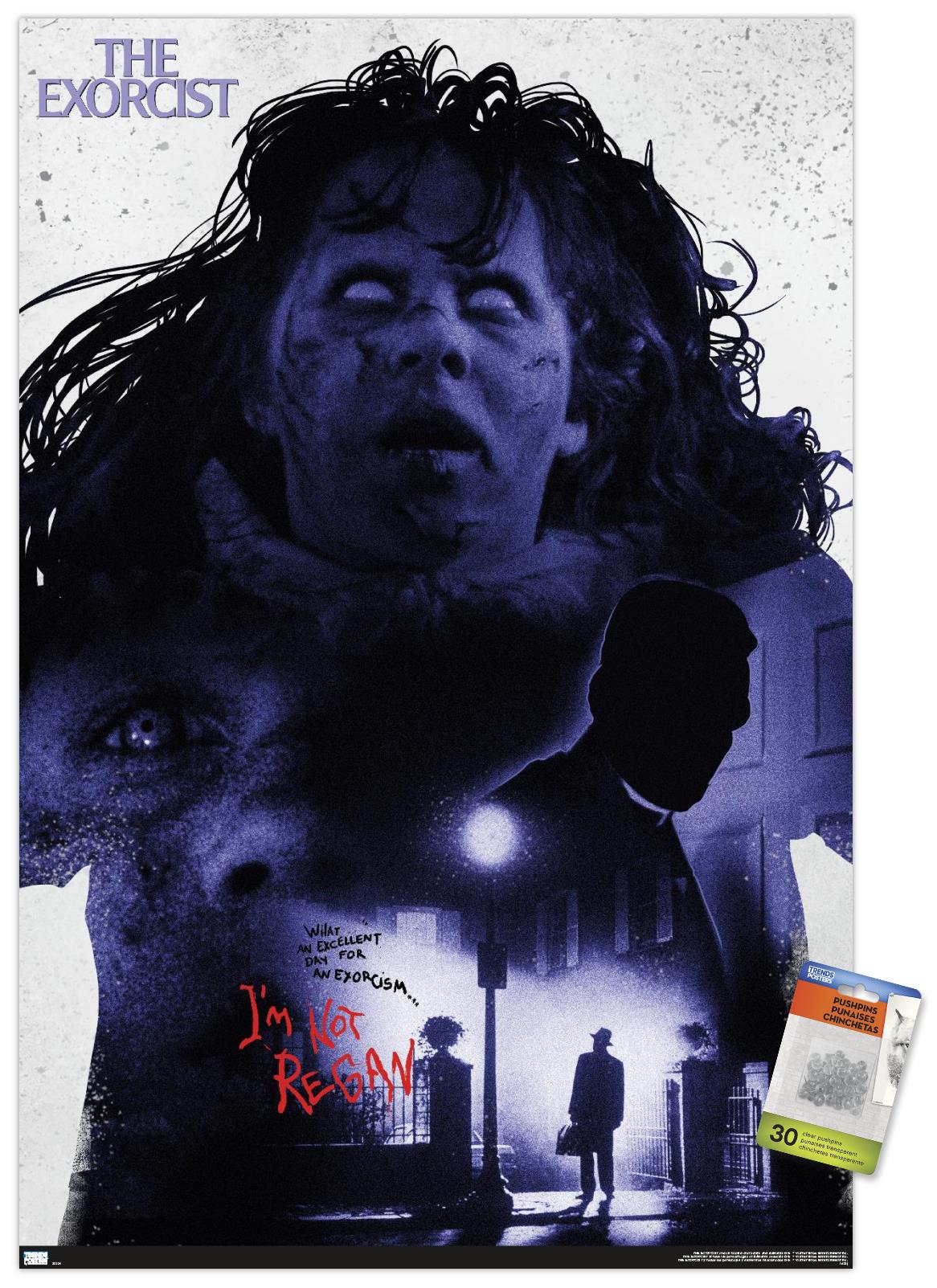 The Exorcist - I'm Not Regan Wall Poster with Pushpins, 22.375" x 34"