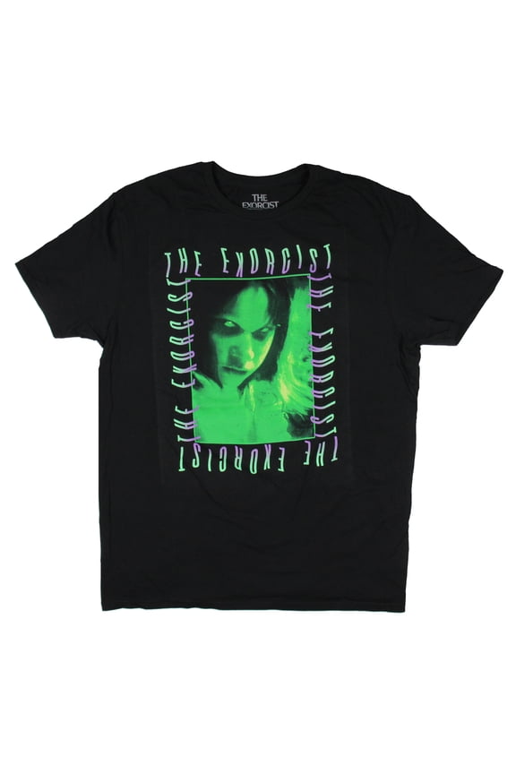 The Exorcist Men's Possessed Creepy Regan Distressed T-Shirt Adult Tee