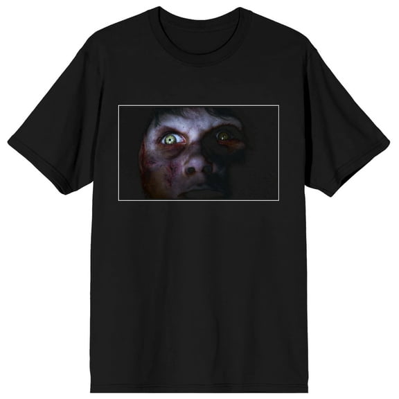 The Exorcist Pazuzu Face Men's Black Graphic Tee-Medium