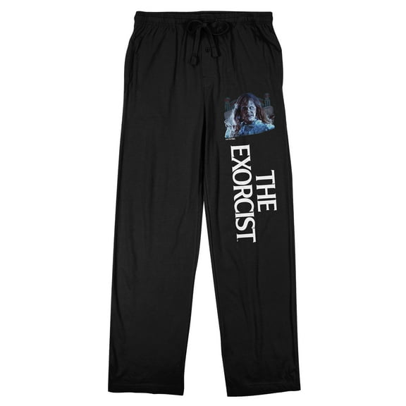 The Exorcist Possessed Regan Men's Black Sleep Pajama Pants-Medium
