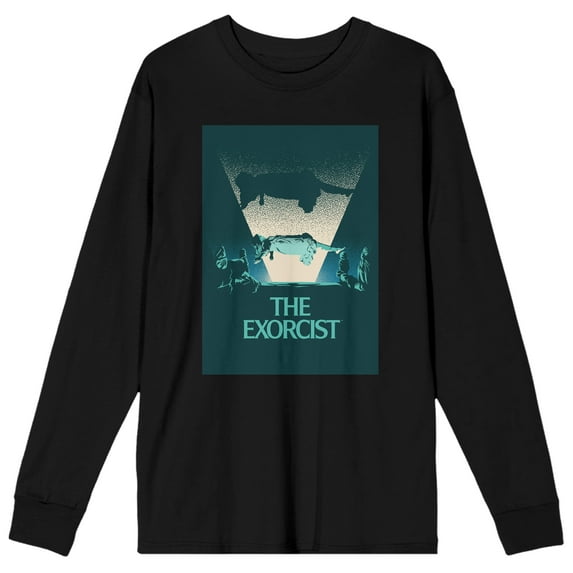 The Exorcist Regan floating Men's Black Long Sleeve Shirt-3XL