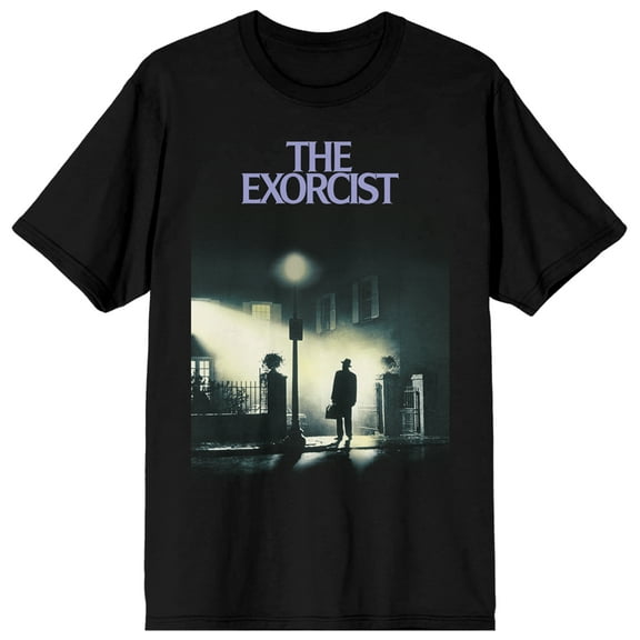 The Exorcist Street Lamp Poster Art Juniors Black T-shirt-XXL