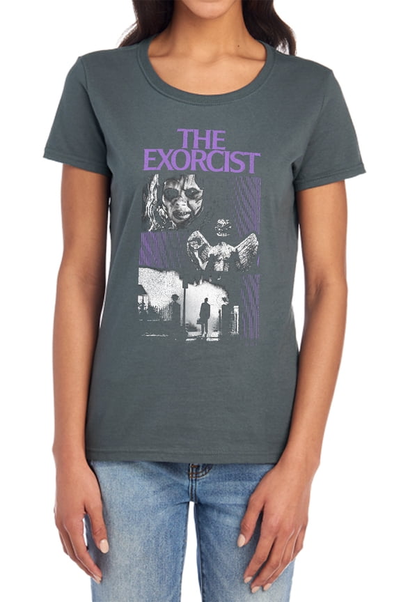 The Exorcist What an Excellent Day Women's T Shirt, Charcoal, Large