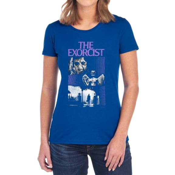 The Exorcist What an Excellent Day Women's T Shirt, Royal, Medium