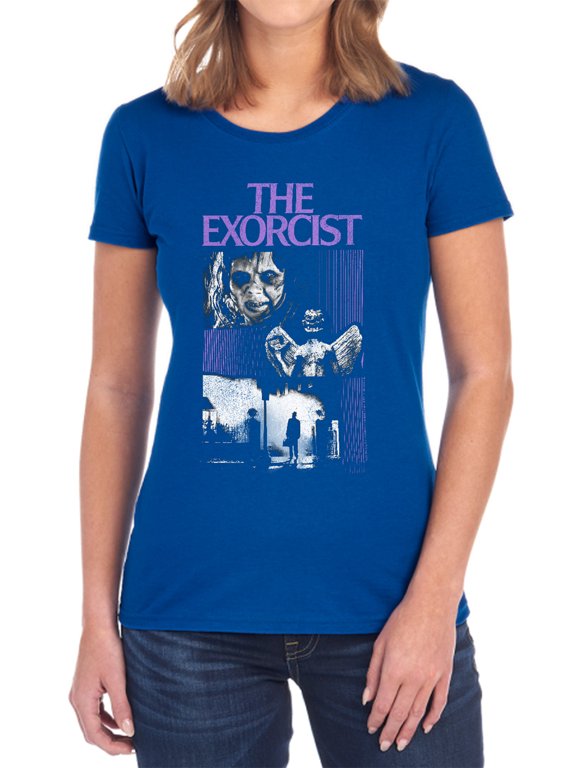 The Exorcist What an Excellent Day Women's T Shirt, Royal, X-Large