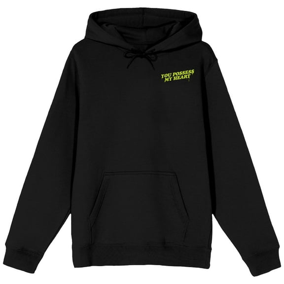 The Exorcist You Possess My Heart Long Sleeve Black Adult Hooded Sweatshirt-Small