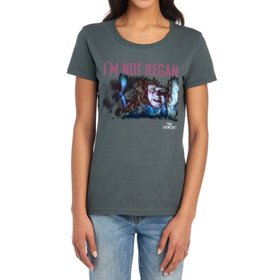 The Exorcist Your Mother Women's T Shirt, Charcoal, X-Large