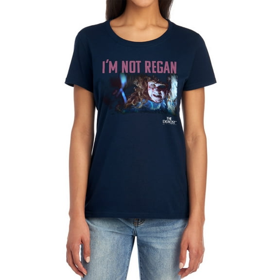 The Exorcist Your Mother Women's T Shirt, Navy, Large