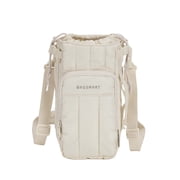 Bagsmart Unisex Expandable Water Bottle Carrier Bag for 32 oz to over 64 oz, Crossbody Water Bottle Holder with Adjustable Shoulder Hand Strap, Beige