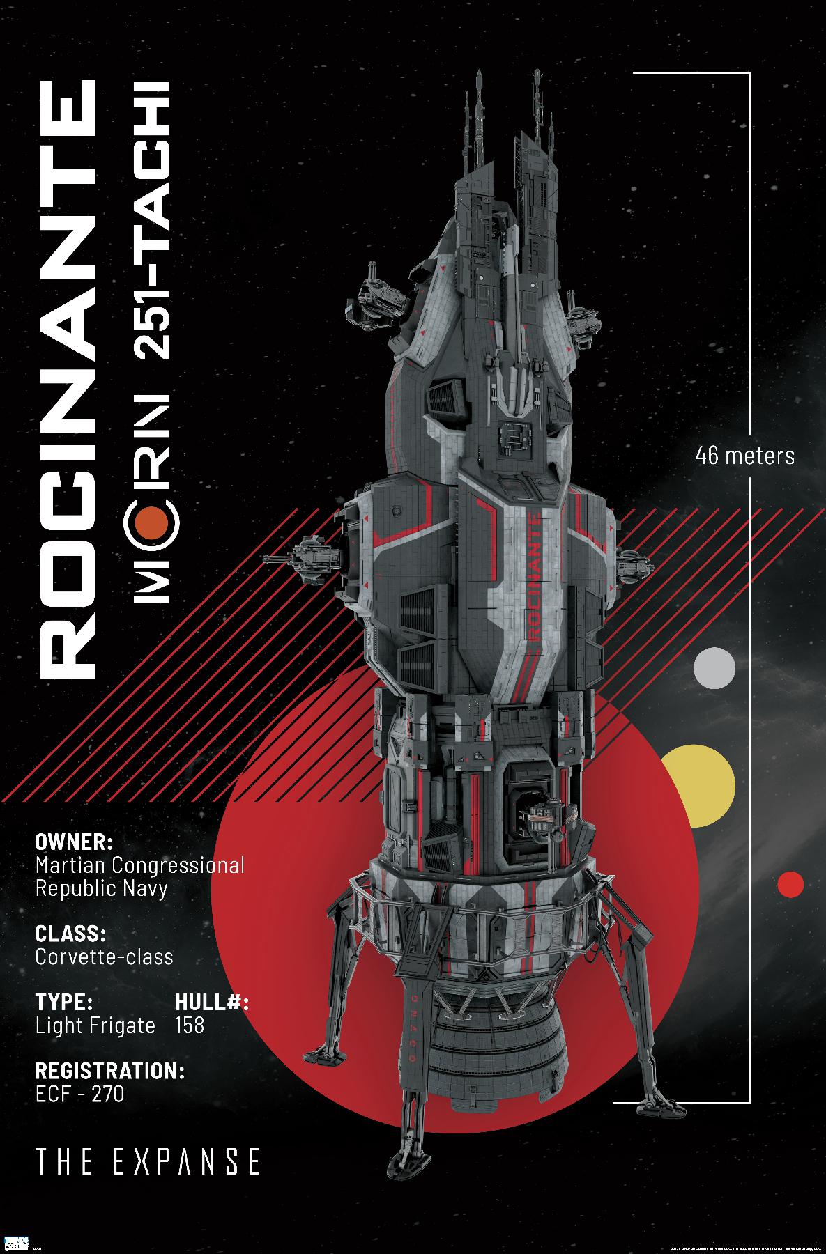 The Expanse - Roci Ship Wall Poster, 14.725" x 22.375"