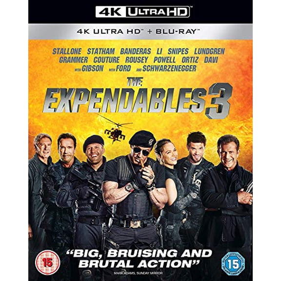 The Expendables 3 (4K Ultra HD) Kelsey Grammer Jason Statham Mel Gibson Randy Couture Jet Li