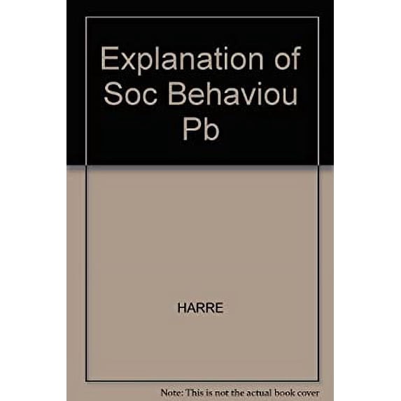 Pre-Owned The Explanation of Social Behaviour 9780822602699