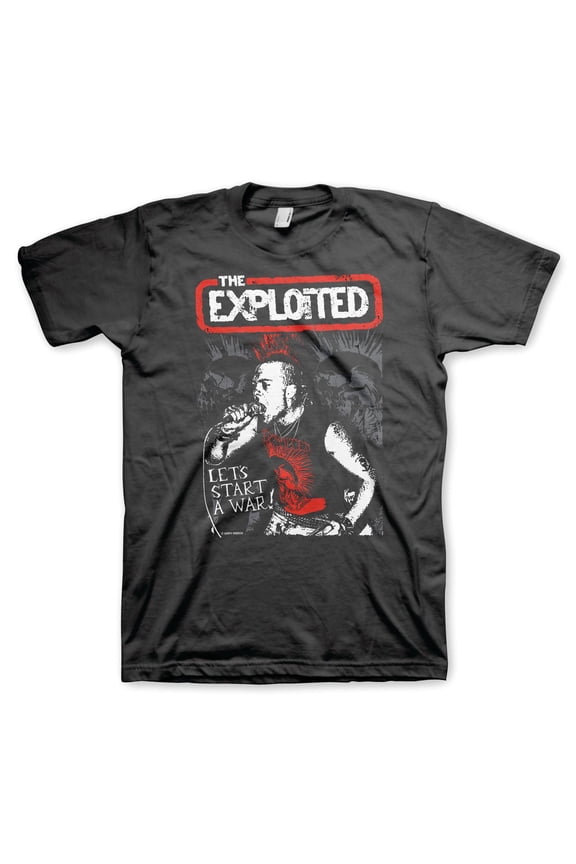 The Exploited Men's Start A War T-Shirt Black XX-Large | Officially Licensed Merchandise
