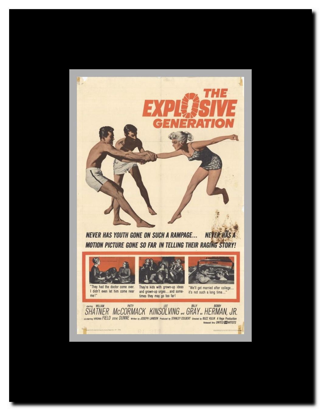 The Explosive Generation Framed Movie Poster