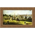 thumbnail image 1 of The Exposition Universelle 24x17 Gold Ornate Wood Framed Canvas Art by Manet, Edouard, 1 of 2