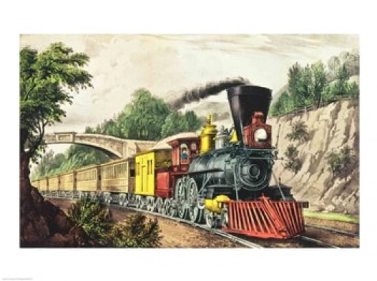 The Express Train Canvas Art - (24 x 18)