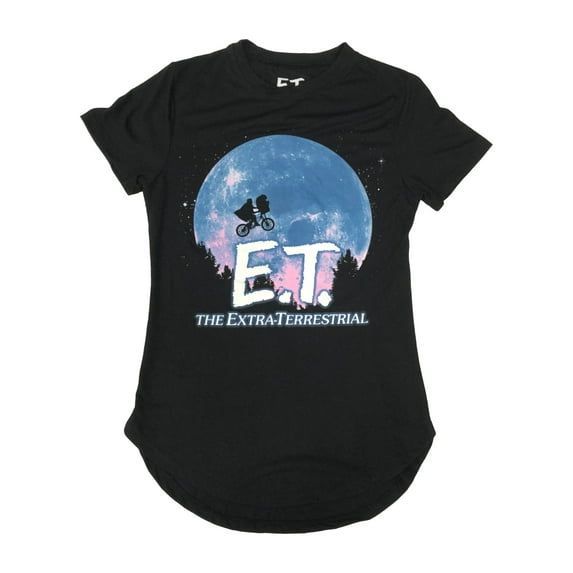 The Extra Terrestrial Womens (Junior's) Black E.T. Tee Shirt T-Shirt X-Large