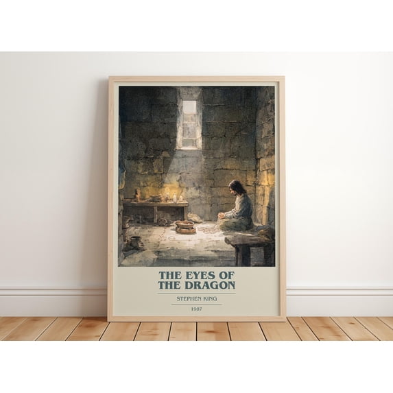 The Eyes Of The Dragon By Stephen King Fantasy Literary Art Poster ...