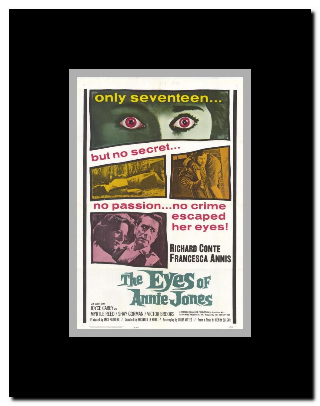 The Eyes of Annie Jones Framed Movie Poster