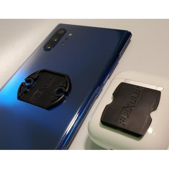 The FLEXCLIP Adhesive Plastic Phone Clip for Wireless Power Transmission