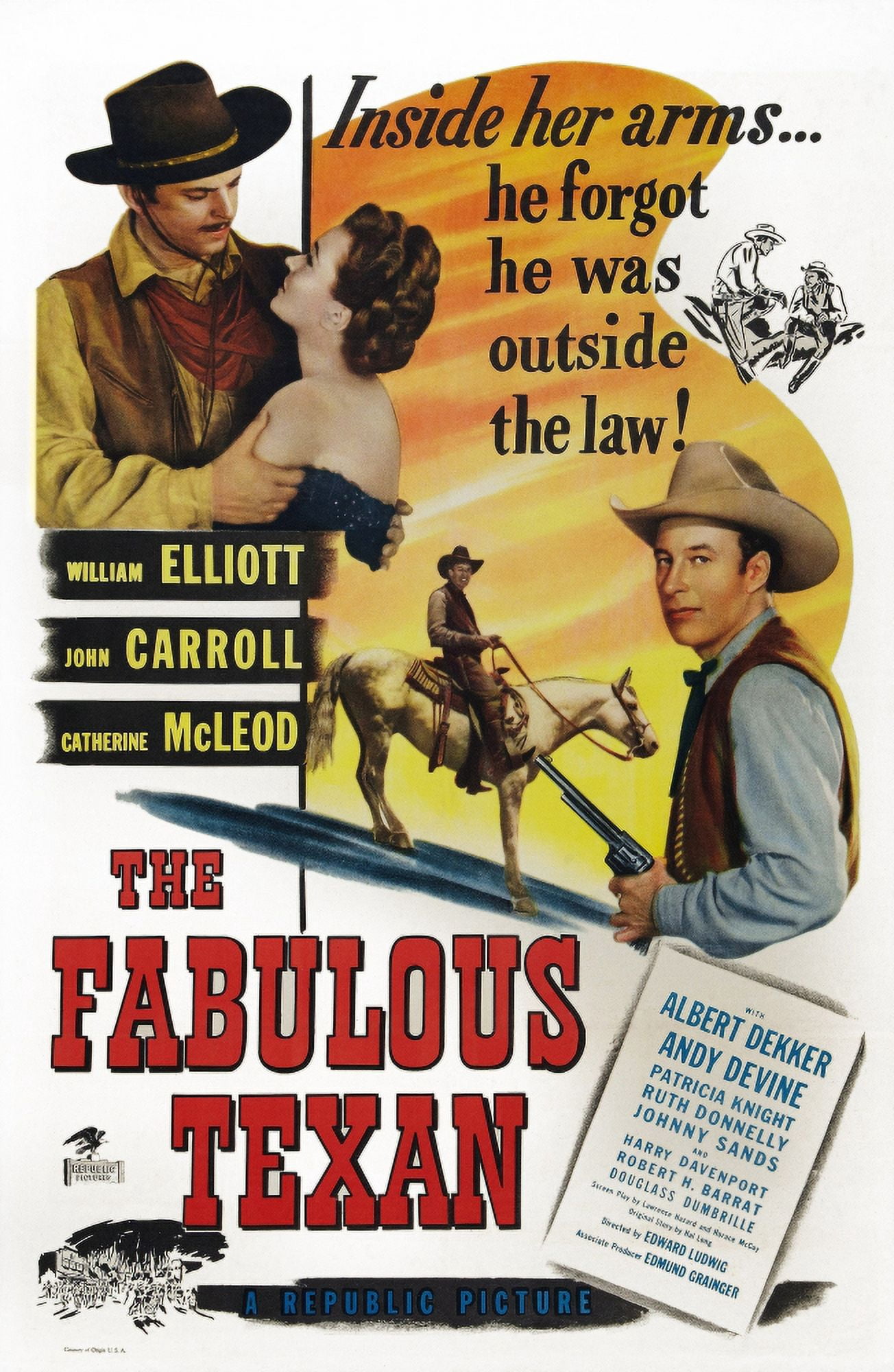 The Fabulous Texan Canvas Art - (11 x 17)