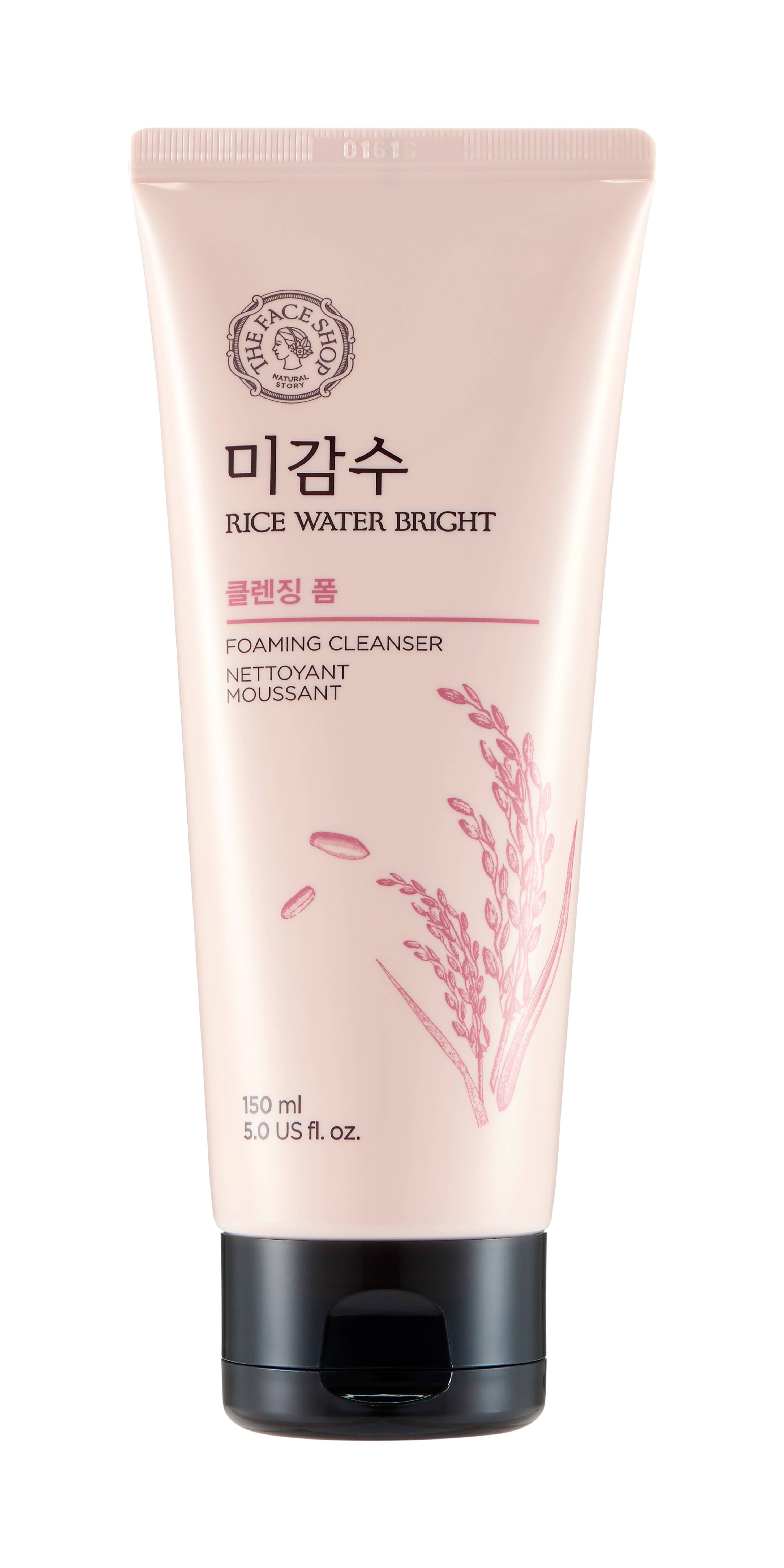 The Face Shop Korean Rice Water Bright Foaming Facial Cleanser