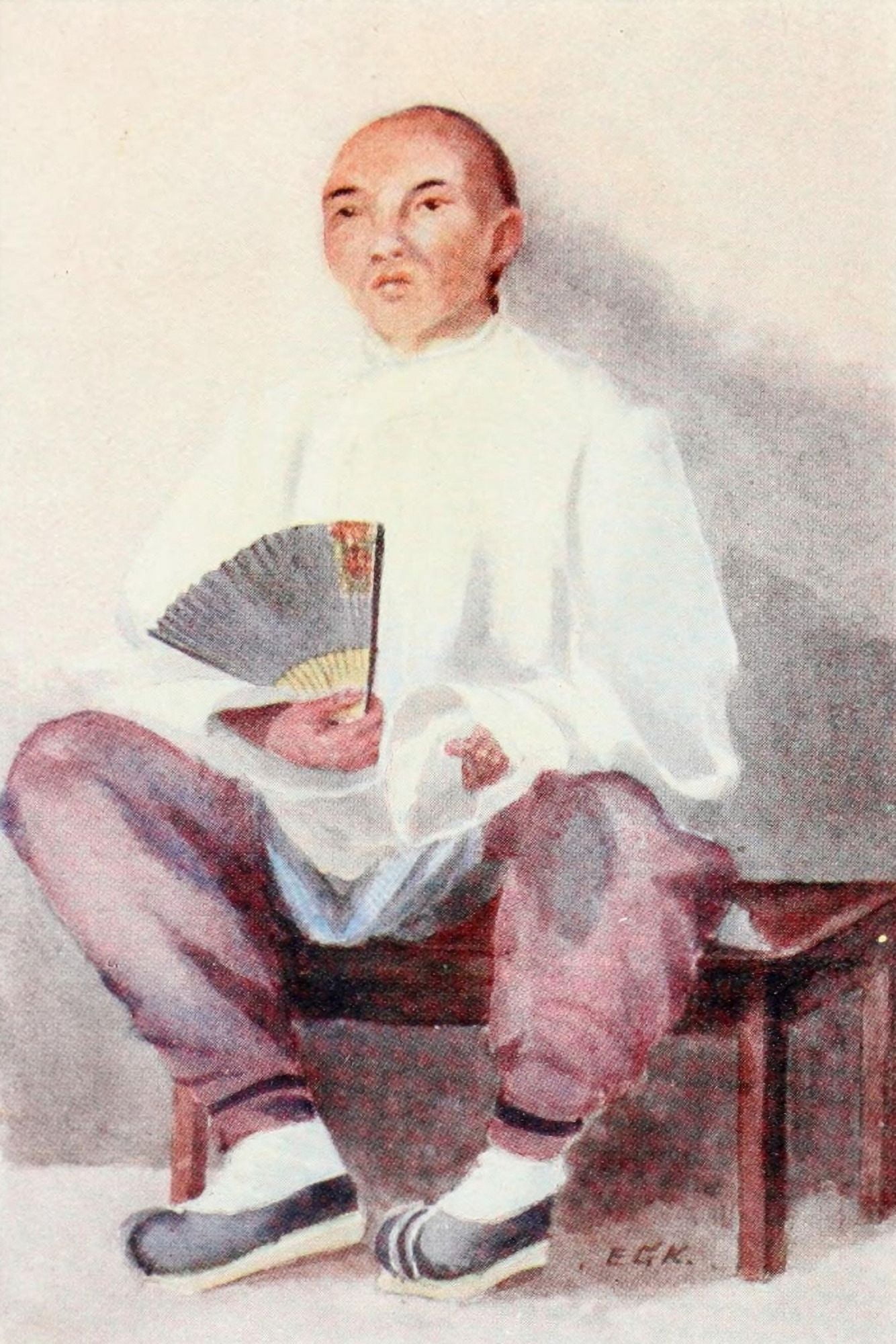 The Face of China 1909 Southern servant Canvas Art - Emily G Kemp (18 x 24)