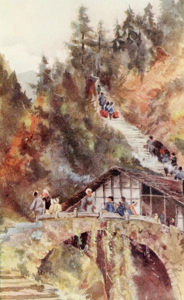 The Face of China 1909 Szechwan Highway Canvas Art - Emily G Kemp (18 x 24)