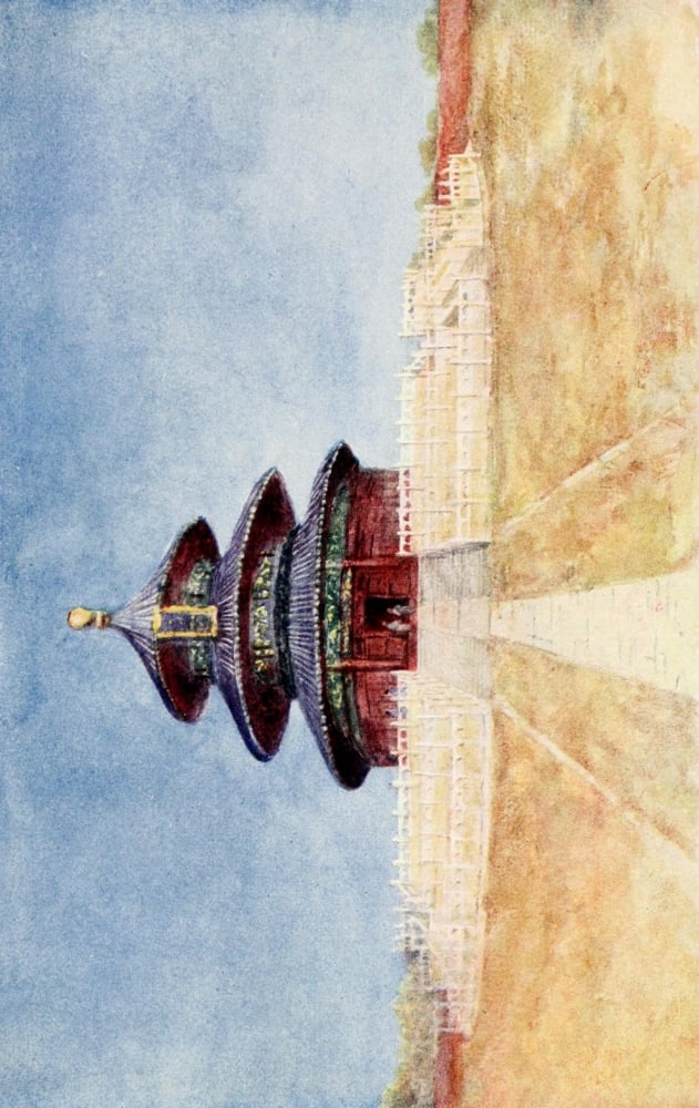 The Face of China 1909 Temple of Heaven Canvas Art - Emily G Kemp (24 x 36)