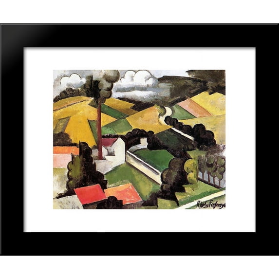 The Factory Chimney, Meulan Landscape 20x24 Framed Art Print by Roger de La Fresnaye