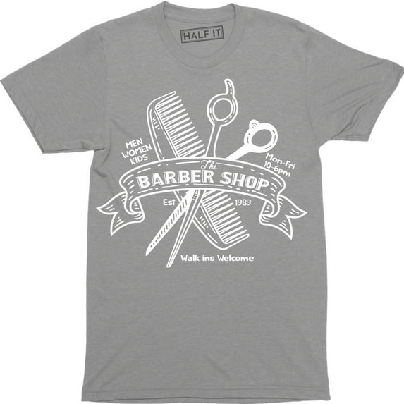 The Fadefather Customized Barber Barbershop Haircut Scissors Comb Men's Tee Shirt