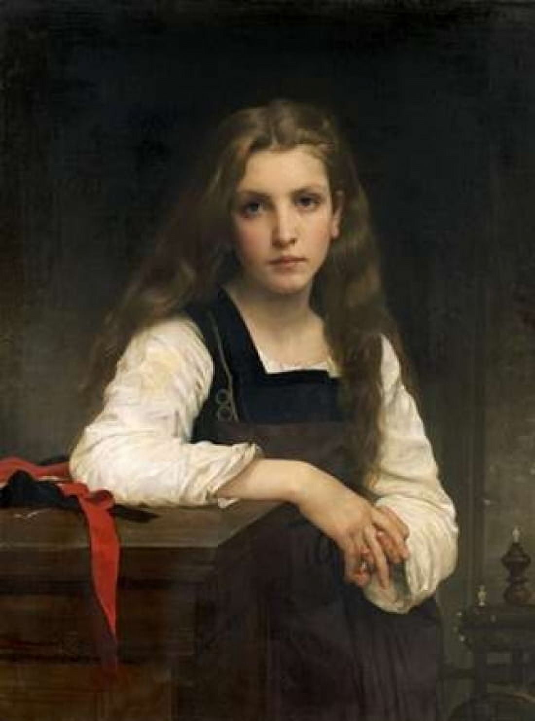 The Fair Spinner Canvas Art - William-Adolphe Bouguereau (18 x 24)