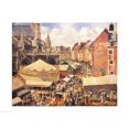thumbnail image 1 of The Fair in Dieppe Sunny Morning 1901 Poster Print by Camille Pissarro - 36 x 24 in. - Large, 1 of 1