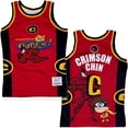 thumbnail image 1 of The Fairly Odd Parents Men's Headgear Classics Embroidered Basketball Jersey (X-Large, Red), 1 of 5