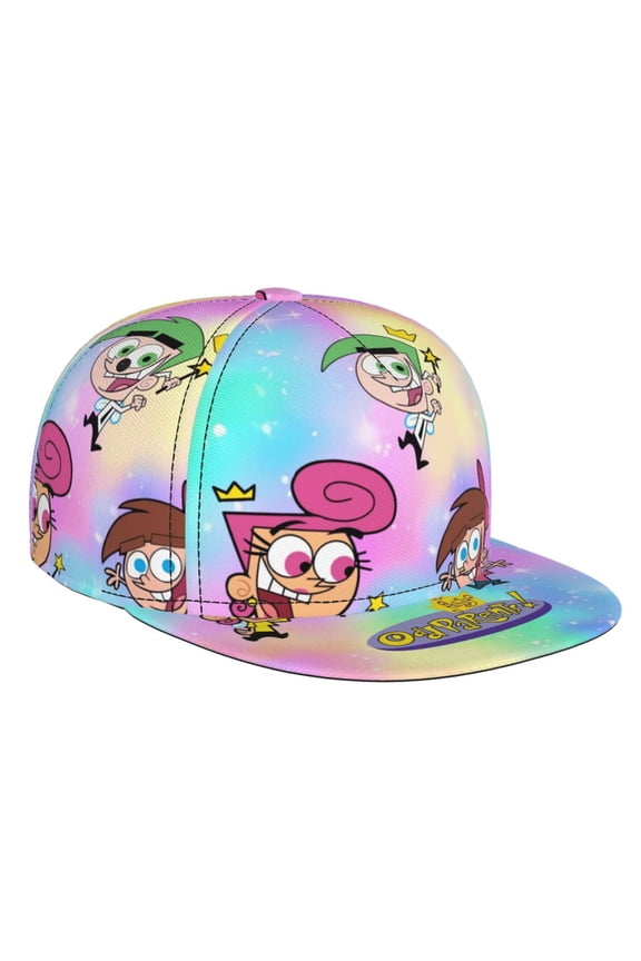 The Fairly OddParents Baseball Cap for Men Women Teen Classic Snapback Hip Hop Flat Bill Brim Adjustable Visor Beach Trucker Hat