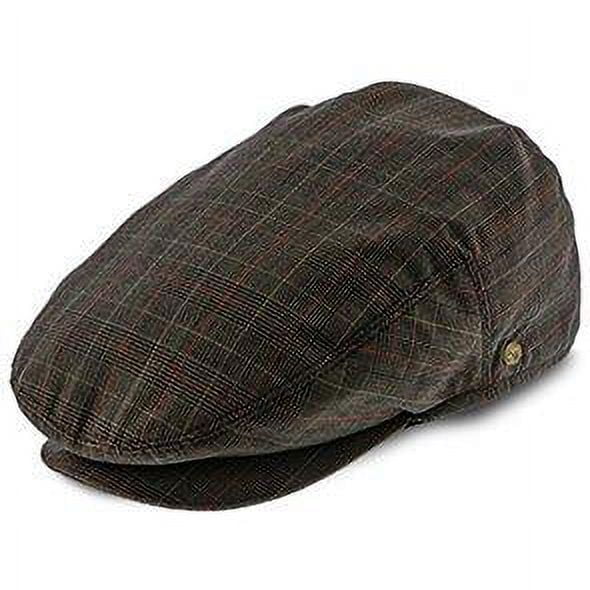 The Fairway Walrus Hats Brown Red Plaid Polyester Ivy Cap