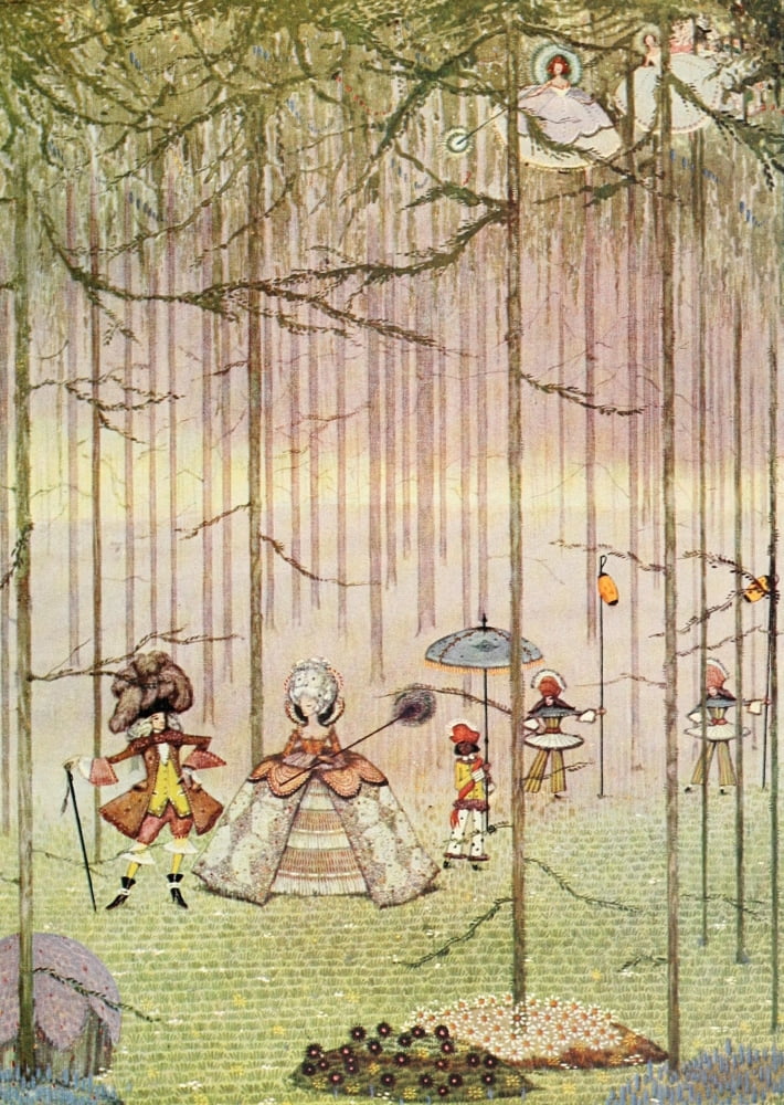 The Fairy Tales of Charles Perrault 1922 Riquet with the Tuft Canvas Art - Harry Clarke (18 x 24)