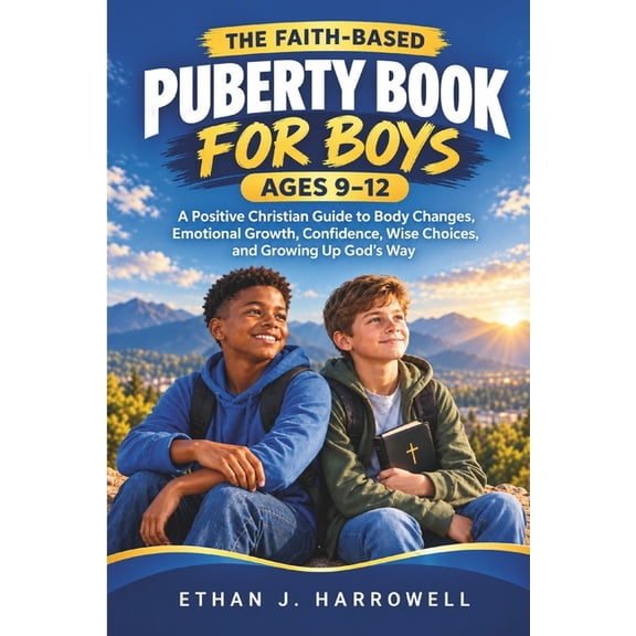 The Faith-Based Puberty Book for Boys Ages 9-12: A Positive Christian Guide to Body Changes, Emotional Growth, Confidenc, (Paperback)