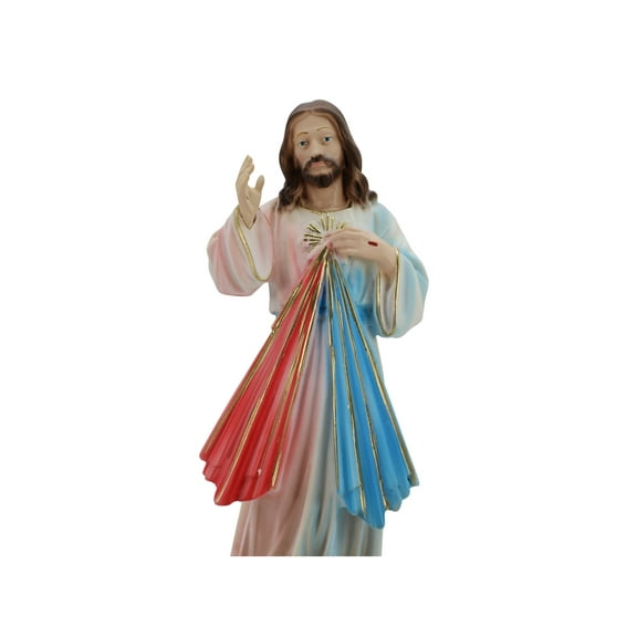 The Faith Gift Shop Collection of The Divine Mercy Resin Stone Statue-Multi-colour-12 Inch-Gift of Faith for Friends and Family