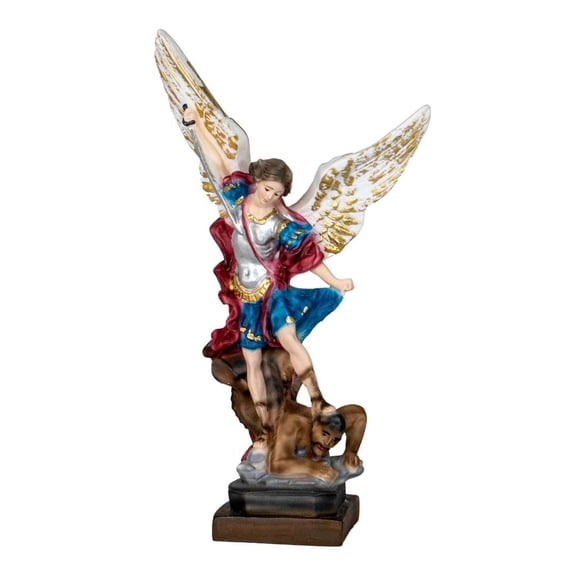 The Faith Gift Shop Saint Michael The Archangel Home Decoration Statue Resin Material Gift Products for Love and Family Members.