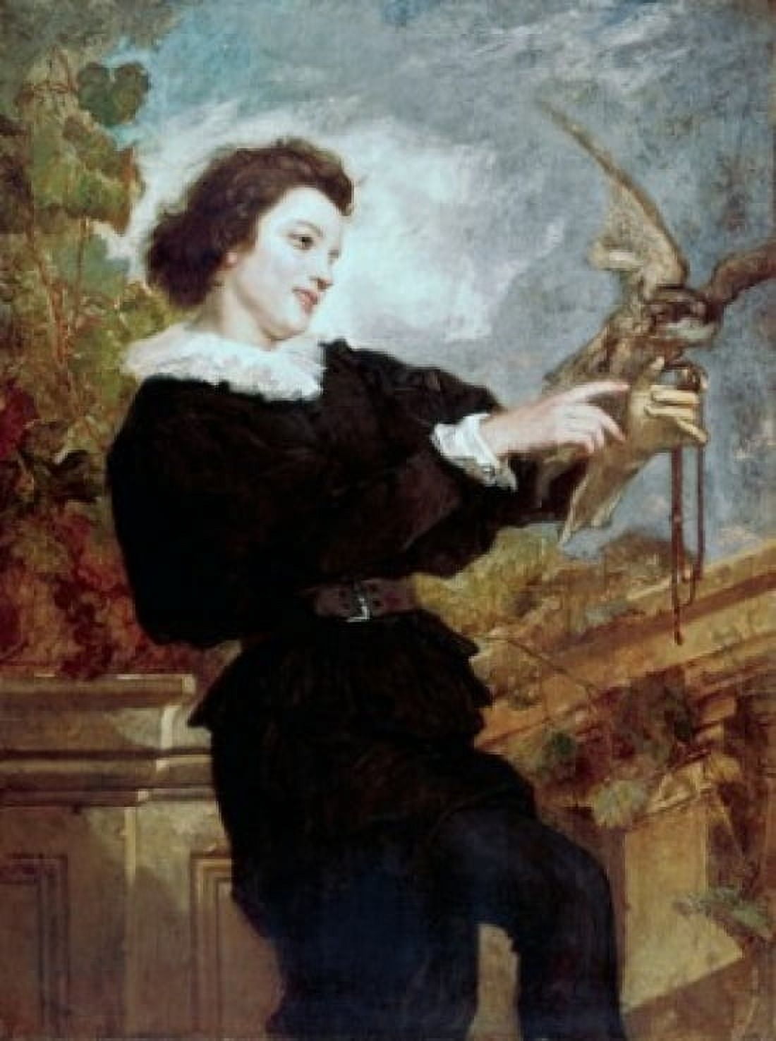 The Falconer Thomas Couture (1815-1879 French) Canvas Art - Thomas Couture (18 x 24)