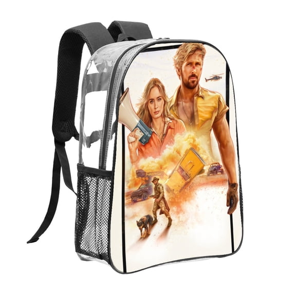 The Fall Guy Pattern Transparent Backpack Lightweight And fashionable Showcasing Personality And Leading The Trend
