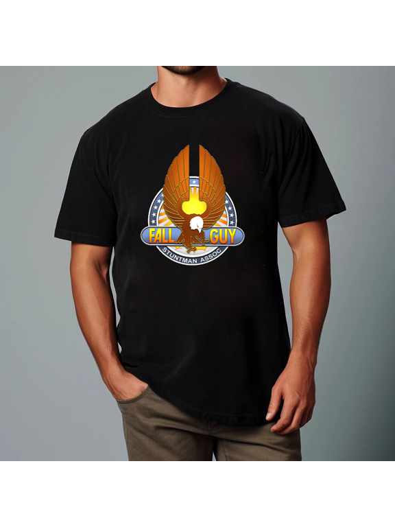 The Fall Guy Stuntman Association TV Show Fan Black Gift Unisex T-shirt, for men & women, up to size 5XL
