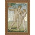 thumbnail image 1 of The Fall of Adam and Eve (detail) 19x24 Gold Ornate Wood Framed Canvas Art by Michelangelo, 1 of 2